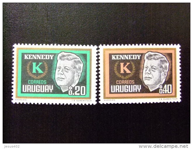 URUGUAY - 1965 - Kennedy - Yvert N&ordm; 725 / 726 ** MNH - Uruguay