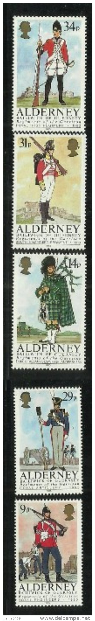 Alderney 1985 Regimental Uniforms MNH - Alderney