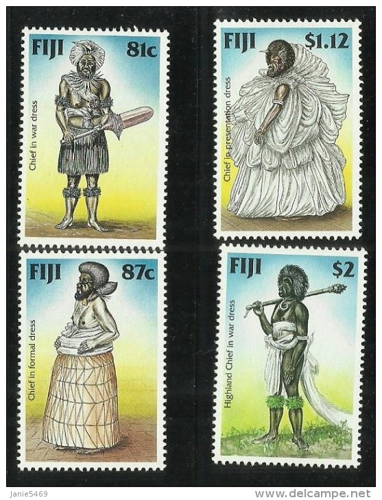 Fiji 1998 Traditional Costumes MNH - Fiji (1970-...)