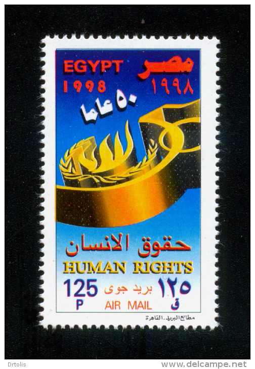 EGYPT / 1998 / AIRMAIL / UN / HUMAN RIGHTS / MNH / VF - Ungebraucht