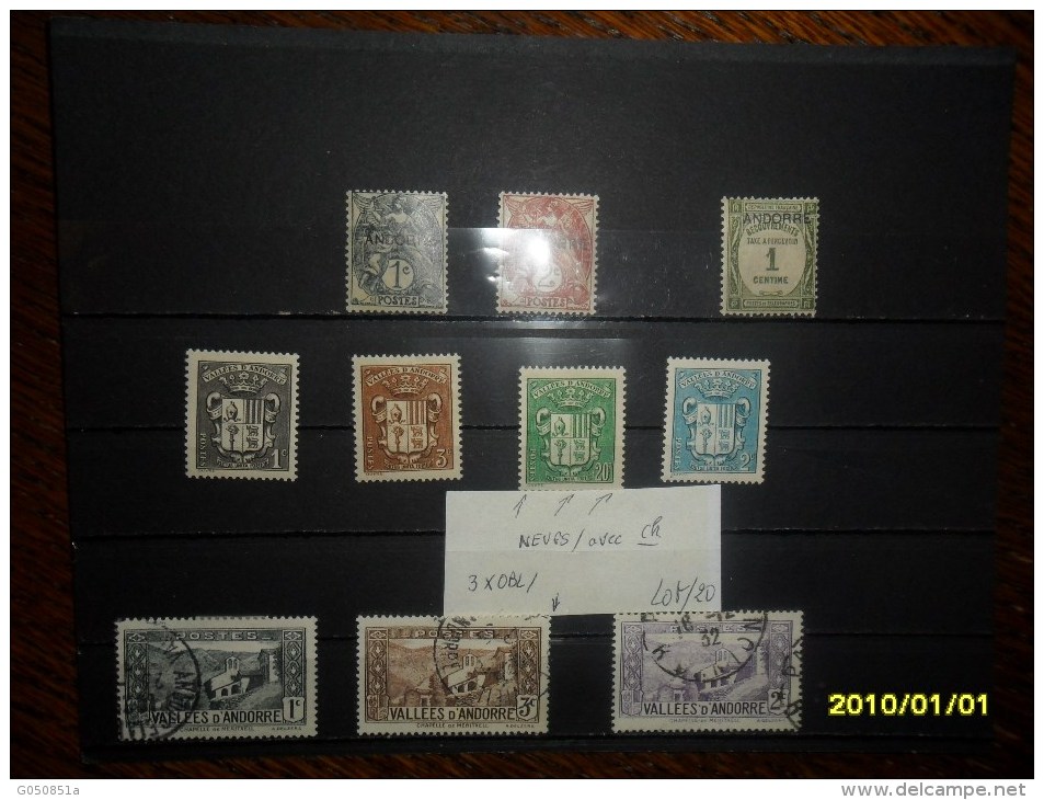 -LOT De TP/ D' ANDORRE  NEUFS*  + OBL - Used Stamps