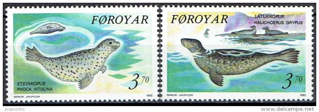 FAROE ISLANDS #  STAMPS FROM YEAR 1992 STANLEY GIBBON  227-228** - Féroé (Iles)