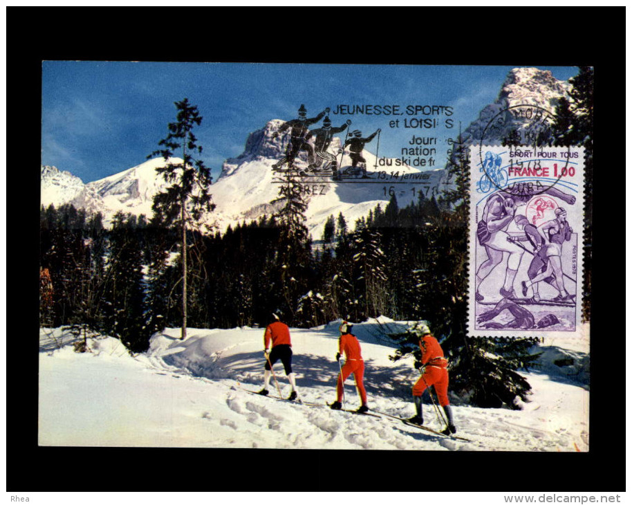 SPORTS - SKI - Carte Premier Jour - Carte Philatélique - Ski De Fond - - Sports D'hiver