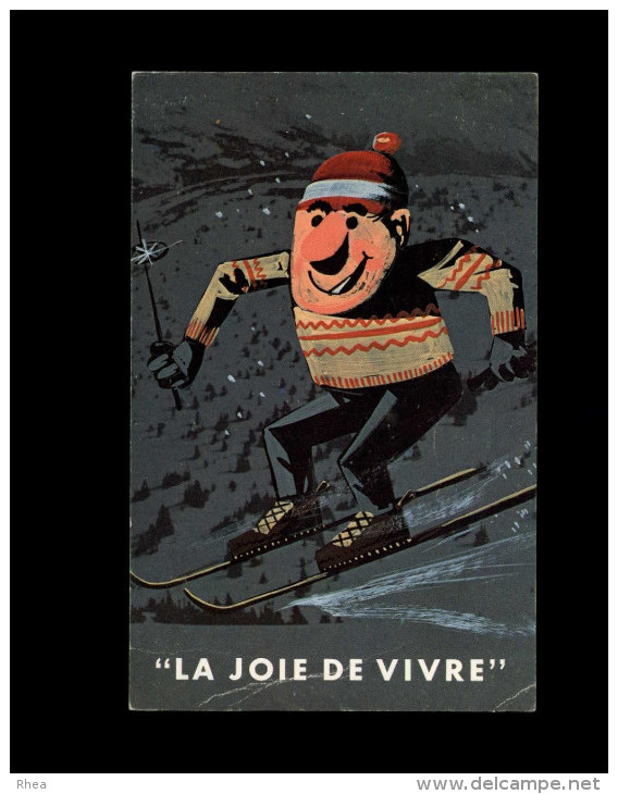 SPORTS - SKI - Dessin De PIFKO - Fantaisies - Joie De Vivre - Société St-Jean-Baptiste De Montréal - Sports D'hiver