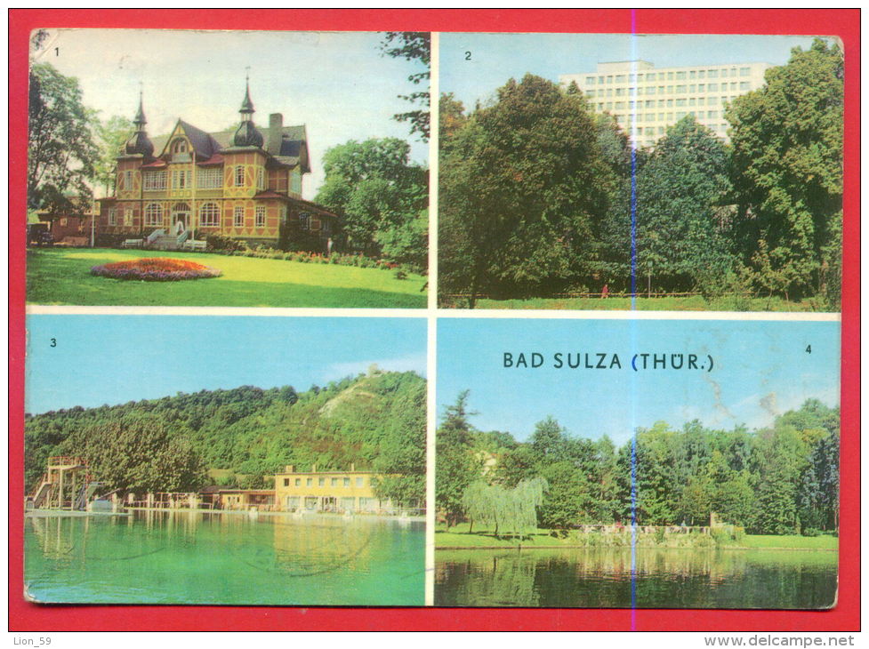 161391 / Bad Sulza ( Thuringia ) - USED SOLESCHWIMMBAD FISH Swimming 1972 Germany Allemagne Deutschland Germania - Bad Sulza