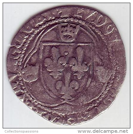 LOUIS XI - Blanc Aux Couronnelles - 1461-1483 Louis XI. Le Prudent