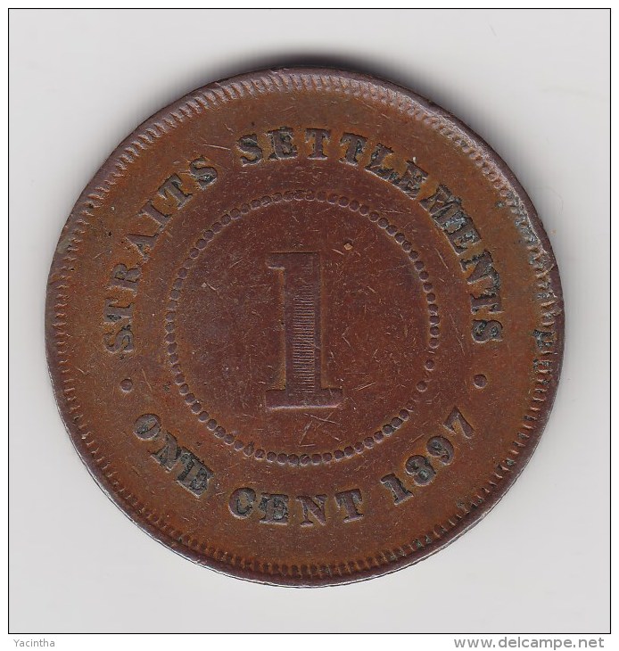 @Y@     Straits Settlements, East India Company, 1897     1 Cent    (2096) - India