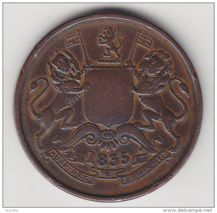@Y@      East India Company 1/2 Annas 1835    (2554) - Inde