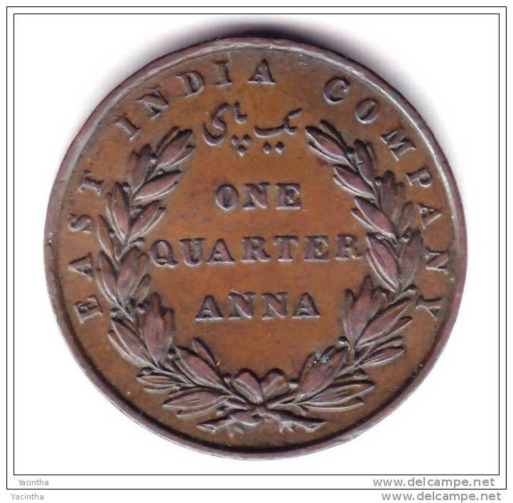 @Y@      East India Company 1/4 Anna 1835     (2060) - Inde