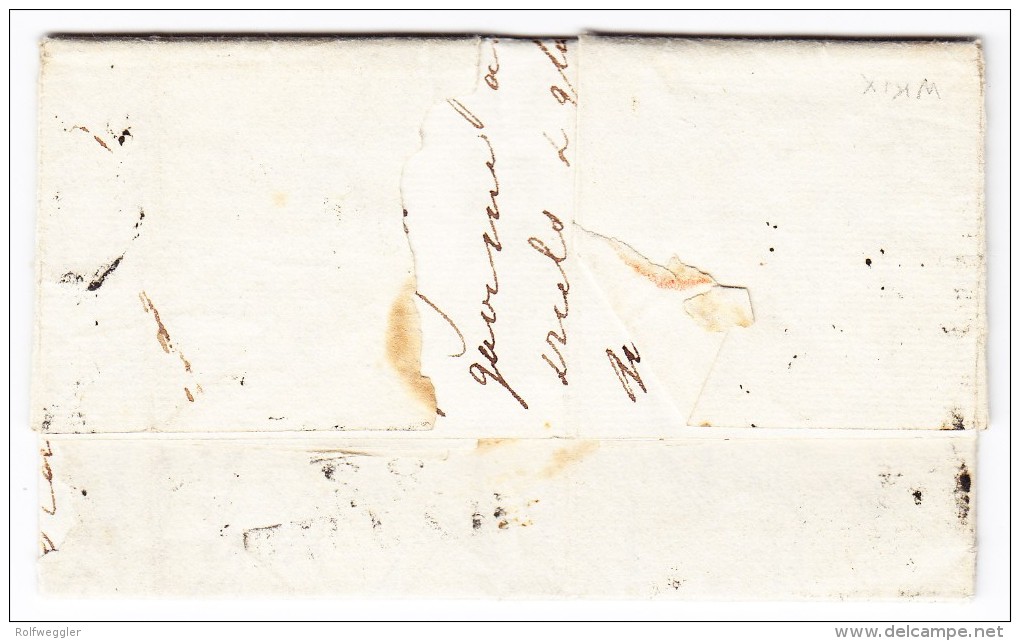 Vorphilabrief  HALIFAX 14.6.1828 Nach Brunswick Nord Amerika - …-1845 Prephilately