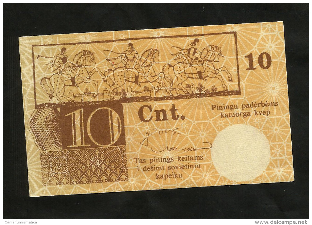 [NC] LITHUANIA - 10 CENTU (1989) - COUPON - Litauen