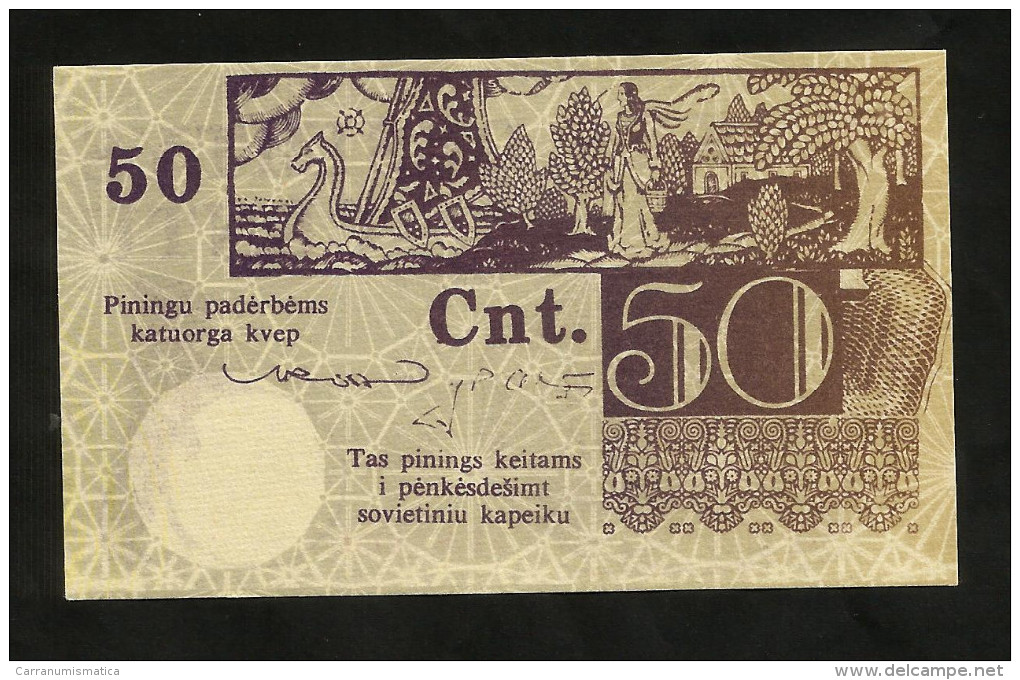 [NC] LITHUANIA - 50 CENTU (1989) - COUPON - Litauen