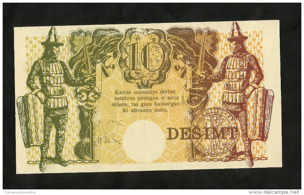 [NC] LITHUANIA - 10 LITU (1989) - COUPON - Litauen