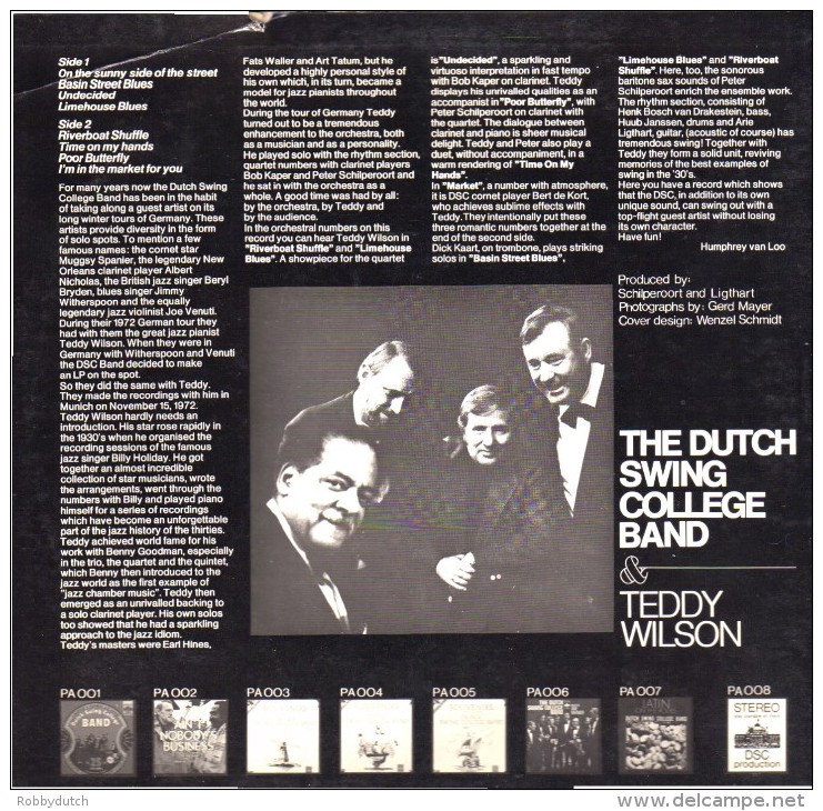 * LP *  THE DUTCH SWING COLLEGE BAND & TEDDY WILSON (Holland 1973) - Jazz