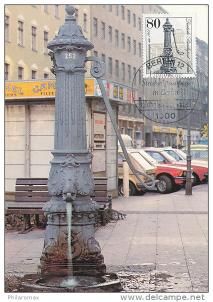 D19656 CARTE MAXIMUM CARD 1983 GERMANY - HISTORIC STREET PUMP CP ORIGINAL - Autres & Non Classés