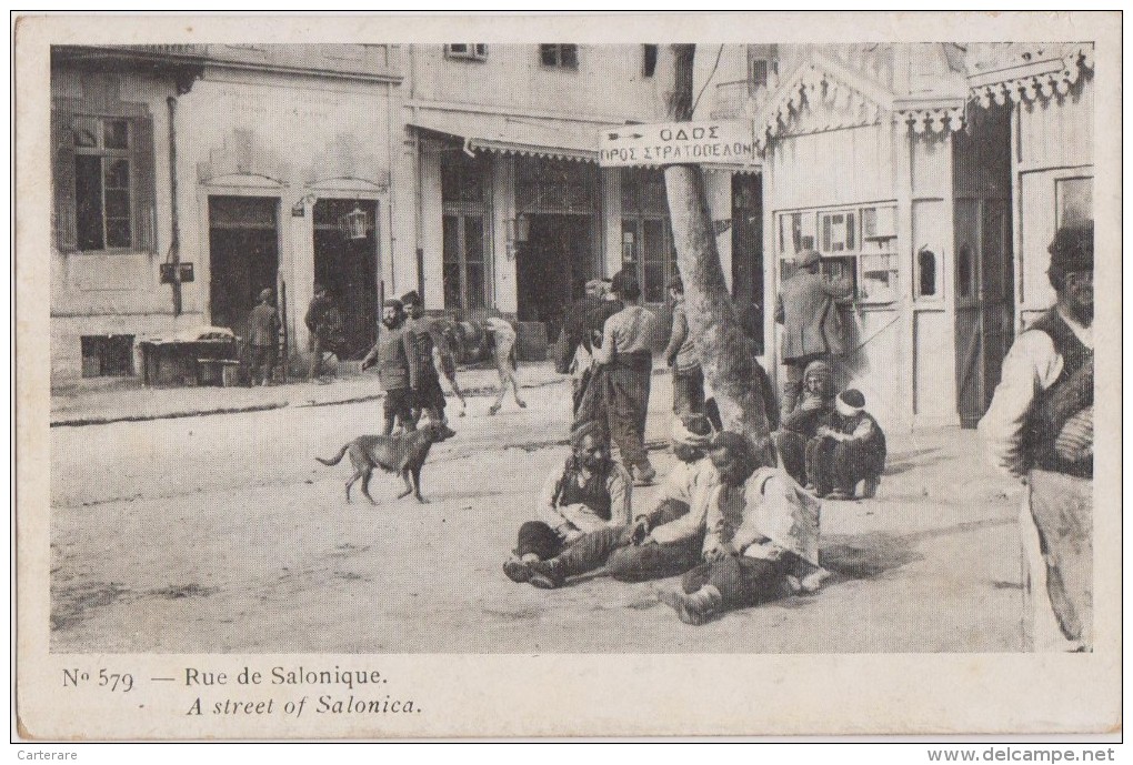 Grèce,GREECE,GRECIA,SALON IQUE,SALONICA,THESSALONIQ UE,SELANIK,1916,MENDIANT, CHIEN - Griechenland