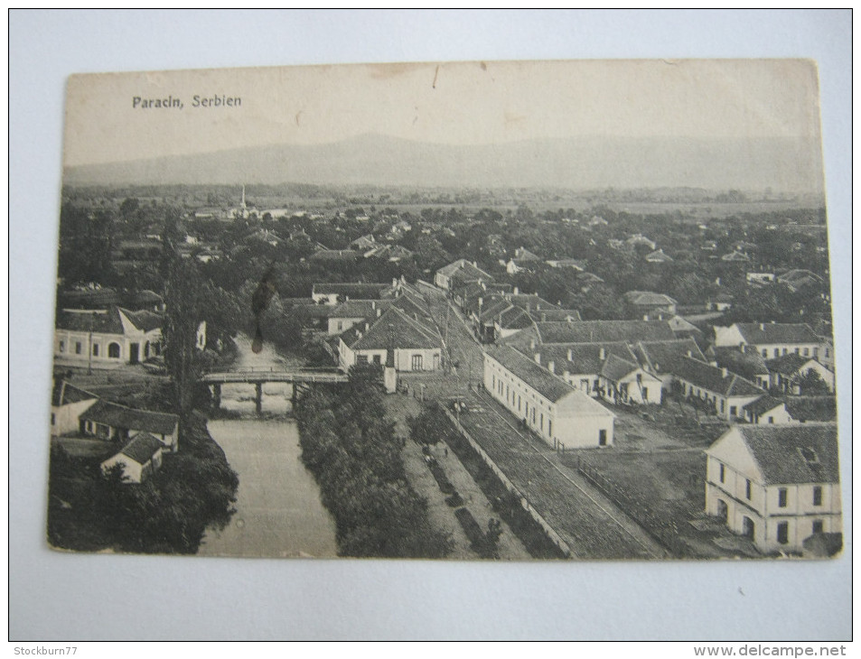 PARACIN  , Karte Um 1915, 2 Scans - Serbia