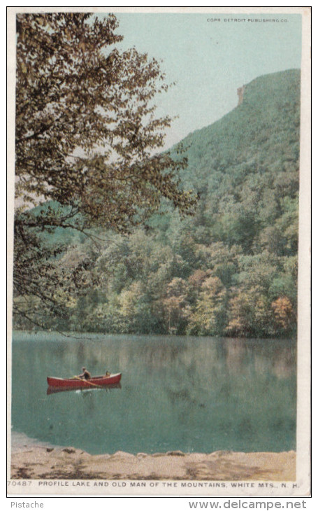 White Mountains New Hampshire NH - Vintage Phostint Card No 70487 - Unused - VG Condition - 2 Scans - White Mountains