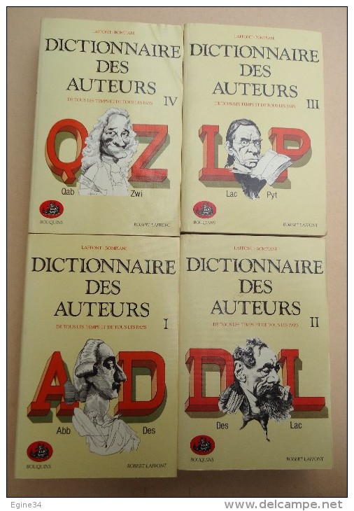 Lot - Robert Laffont Bouquins - Dictionnaire Des Oeuvres - Dictionnaire Des Auteurs - Dictionnaire Du Cinéma - - Dictionaries