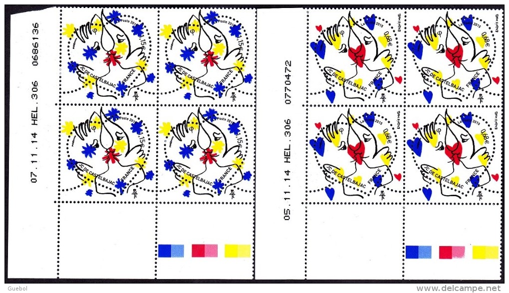 France Coin Daté N° 4924 Et 4925 ** Les Coeurs De Caltelbajac Du 05 Et 07.11.14 - 2010-2019