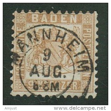 Baden // 1862-1864  Y&T  No. 19 - Afgestempeld
