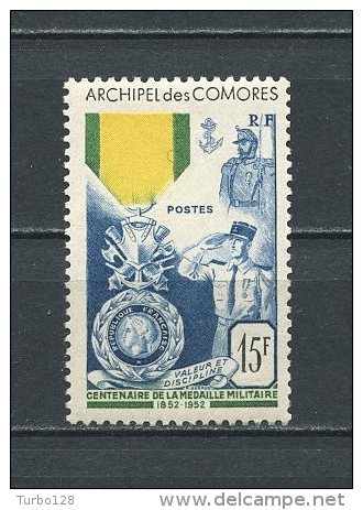 COMORES 1952   N° 12  **  Neuf MNH  Superbe C 66 € Médaille Militaire Military - Unused Stamps