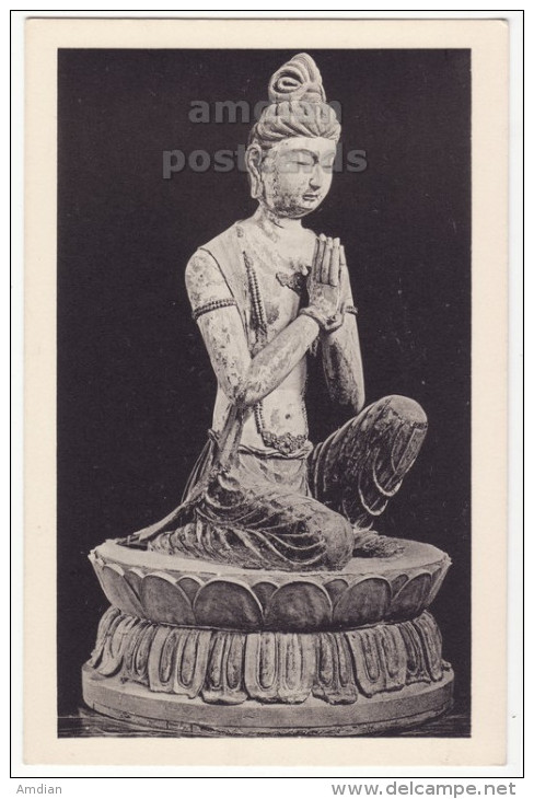 ADORING BODHISATTVA~CHINESE BUDDHIST SCULPTURE~FOGG ART MUSEUM~HARVARD Postcard  [5575] - Sculptures