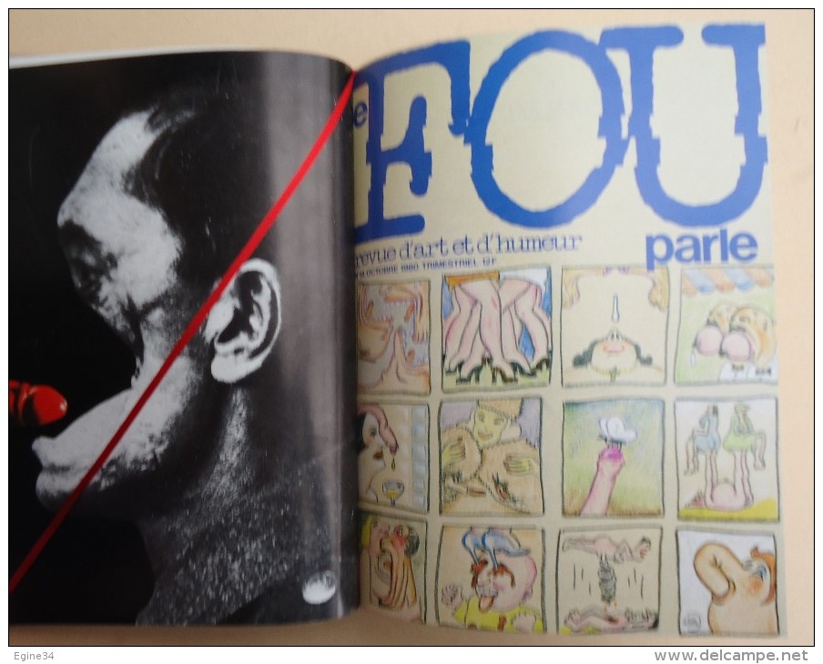 Anthologie d'Art et d'Humour Noir - 10 revues reliées - LE FOU PARLE - no 11 à 20 -
