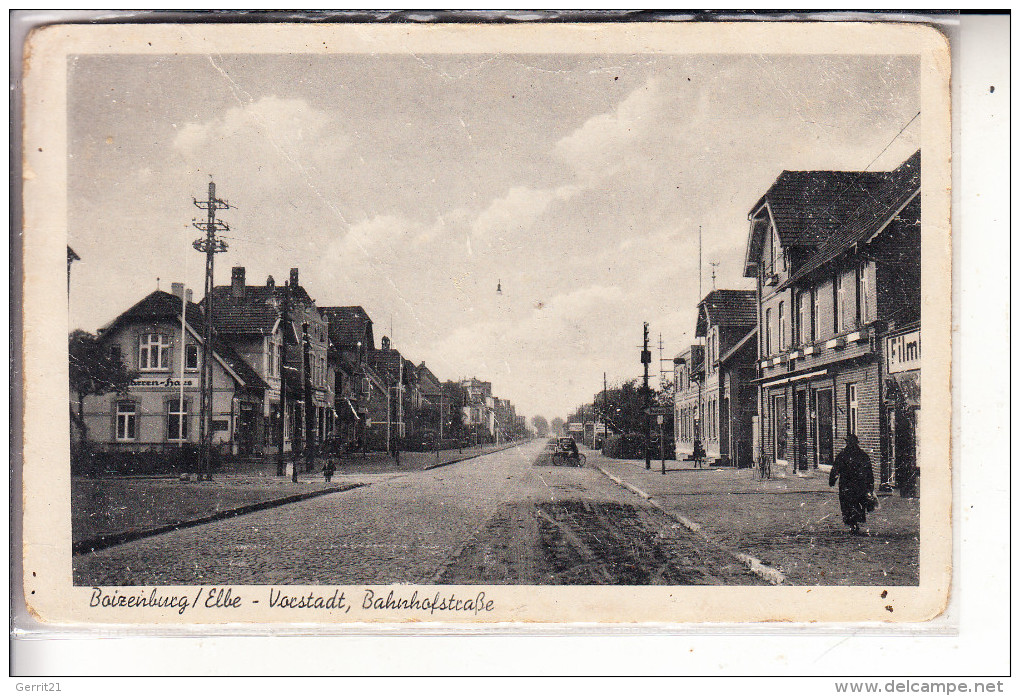 0-2830 BOIZENBURG, Vorstadt, Bahnhofstrasse, Kl. Druckstelle - Boizenburg