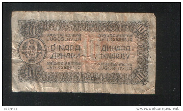 YUGOSLAVIA 10 Dinara 1944 - Yugoslavia