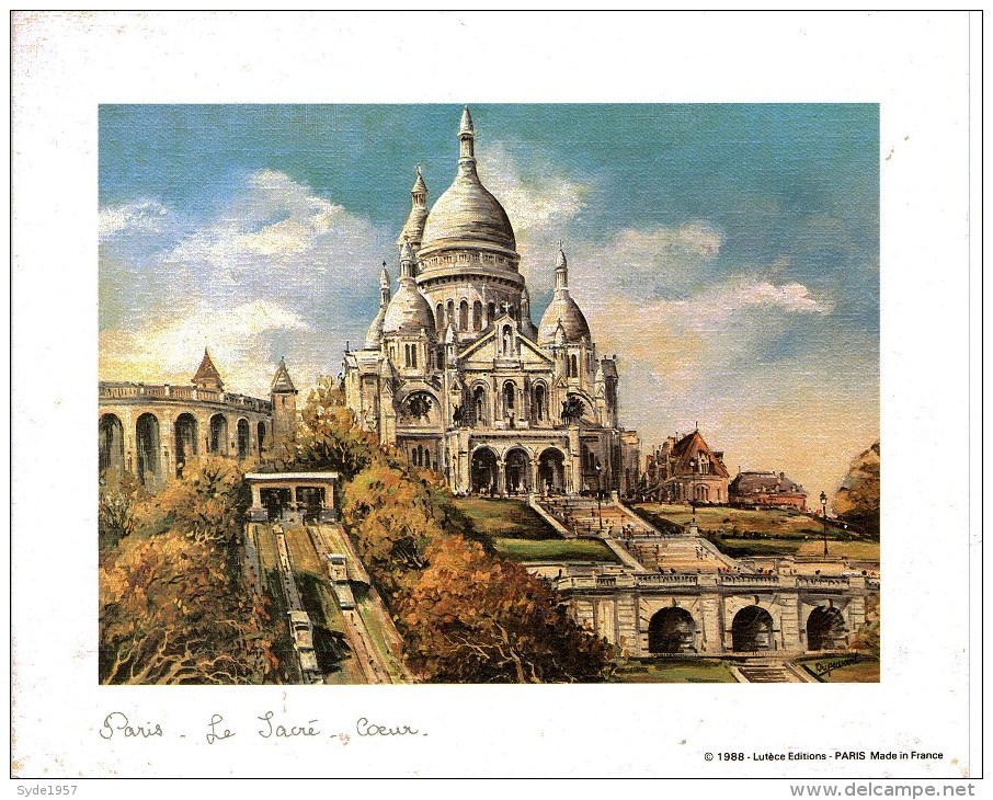 Paris Le Sacré Coeur -Signé Dupassant - Editions LUtèce 1988 - Autres & Non Classés