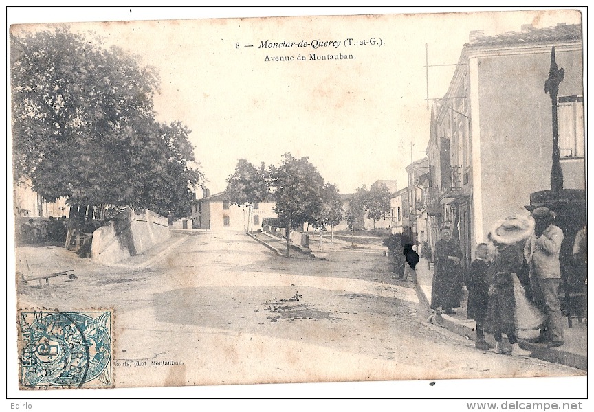 82 - Monclar-de-Quercy - Avenue De Montauban  MANQUE DE FRAÏCHEUR - Montclar De Quercy