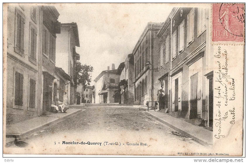 MONCLAR DE QUERCY  Grande Rue Précurseur Petites Rousseurs - Montclar De Quercy