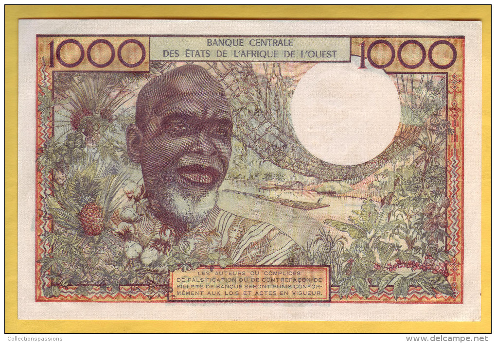 BANQUE DE L' AFRIQUE DE L'OUEST - Côte D'Ivoire - Billet De 1000 Francs. 20-03-1961 - NEUF - Elfenbeinküste (Côte D'Ivoire)