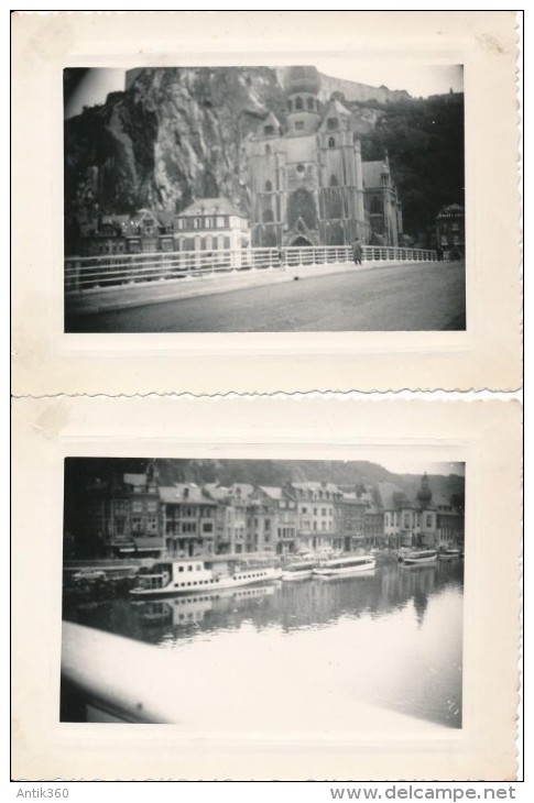 Lot De 2 Photos Amateur Belgique DINANT 1954 - Photographie Ancienne No CPA - Dinant