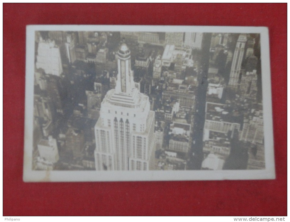 New York> New York City   RPPC  Aerial View Empire State  Building   Ref 1698 - Manhattan