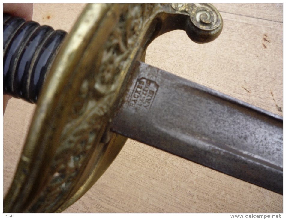 Sabre D'officier,Manufacture D'arme De Delacour Et Backes,rue Elzevir,Paris - Blankwaffen