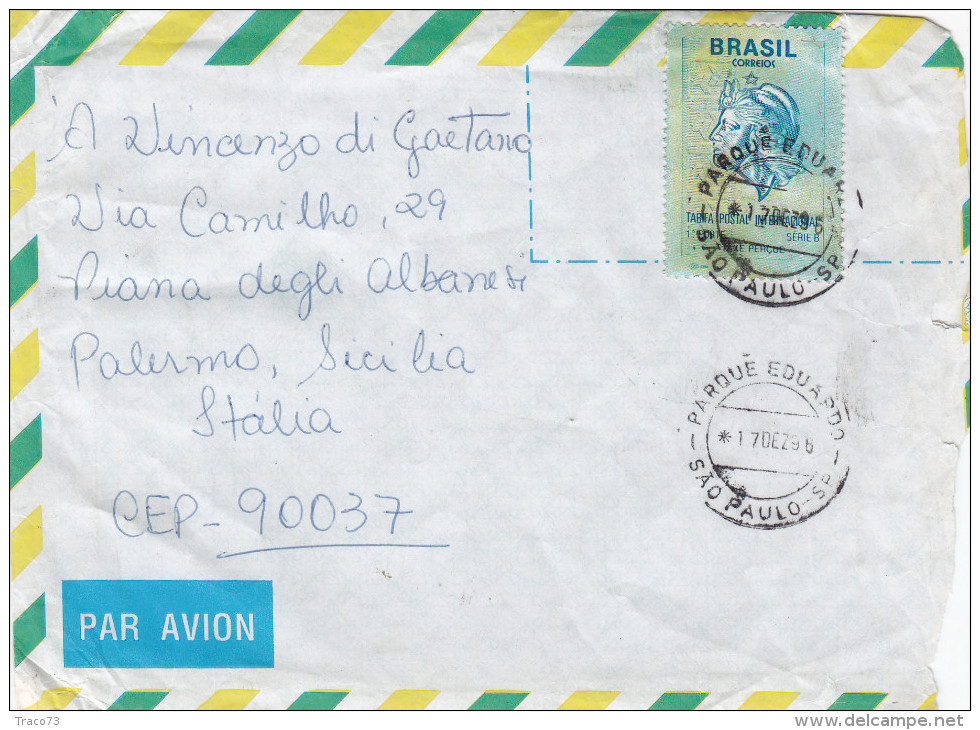 BRASILE  17.12.1996  /   ITALIA - Cover _ Lettera - Briefe U. Dokumente