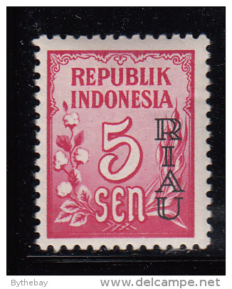Indonesia - Riau Archipelago MH Scott #1 Overprint On 5s Indonesia - Indonésie