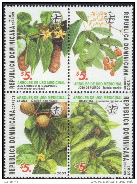 DOMINICAN MEDICINAL PLANTS Sc 1396 MNH 2003 - Repubblica Domenicana