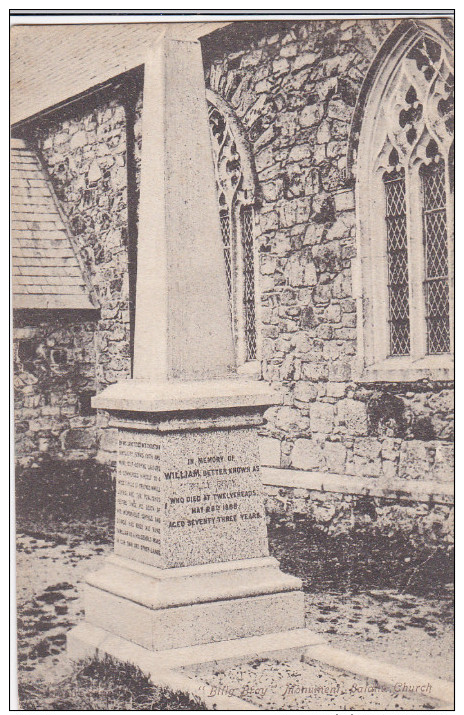 ENGLAND, PU-1907; "Billy Bray" Monument, Baldhu Church - Other & Unclassified