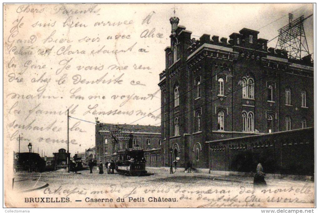 11 CP Anderlecht  Moulin Paepsen Ile St Helène Veeweyde  Canal Caserne   Petit Moulin Usine Electricité Porte Anderlech