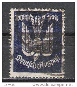 Reich Poste Aérienne N° 19 Oblitéré Michel 267 Attesté Au Dos Geprüft Infla Berlin - Used Stamps
