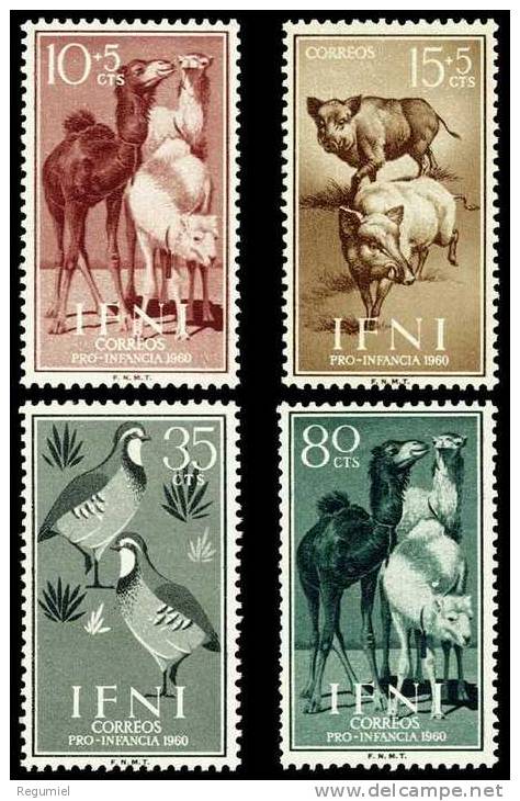 Ifni 159/62 (*) Sin Goma. Fauna. 1960 - Ifni