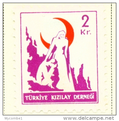 TURKEY  -  1948/9  Red Crescent  2k  Mounted/Hinged Mint - Unused Stamps