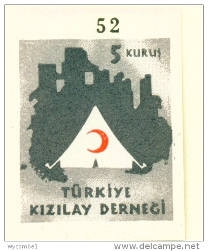 TURKEY  -  1949  Red Crescent  5k  Imperf.  Mounted/Hinged Mint - Neufs