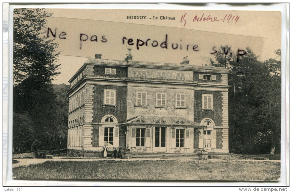 - HORNOY - ( Somme ), Le Château,  Petite Animation, Enfant, Gouvernante, écrite En Octobre 1914,  BE, Scans. - Hornoy Le Bourg