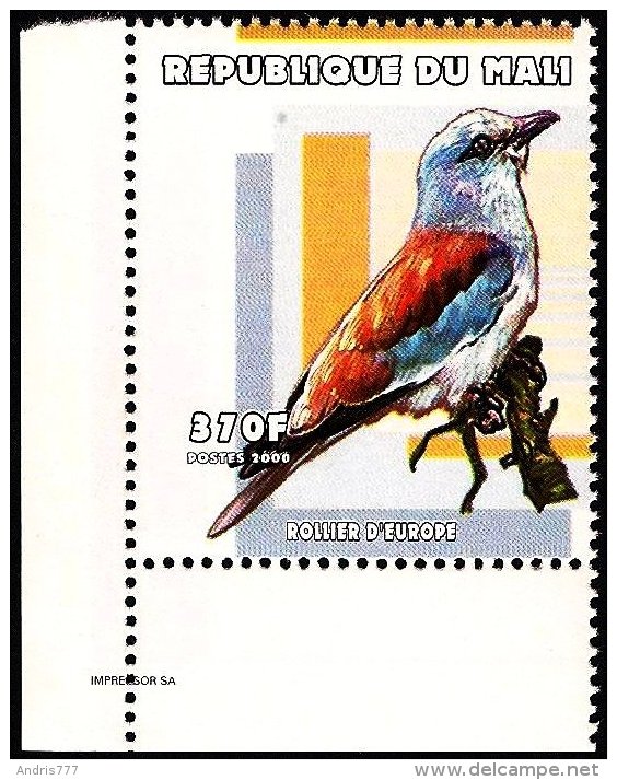 Mali 2000 Birds Vogel Oiseau - European Roller - Autres & Non Classés