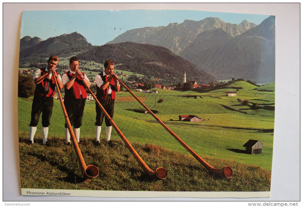 (6/2/58) AK "Pfronten" Alphornbläser - Pfronten