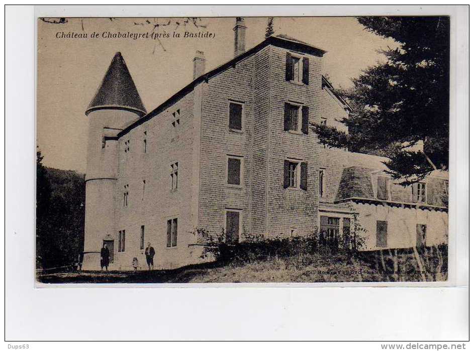 Château De CHABALEYRET Près La Bastide - Très Bon état - Autres & Non Classés